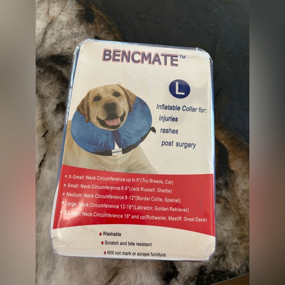Enclave inflatable dog collar “donut” for surgery injury etc large brand new